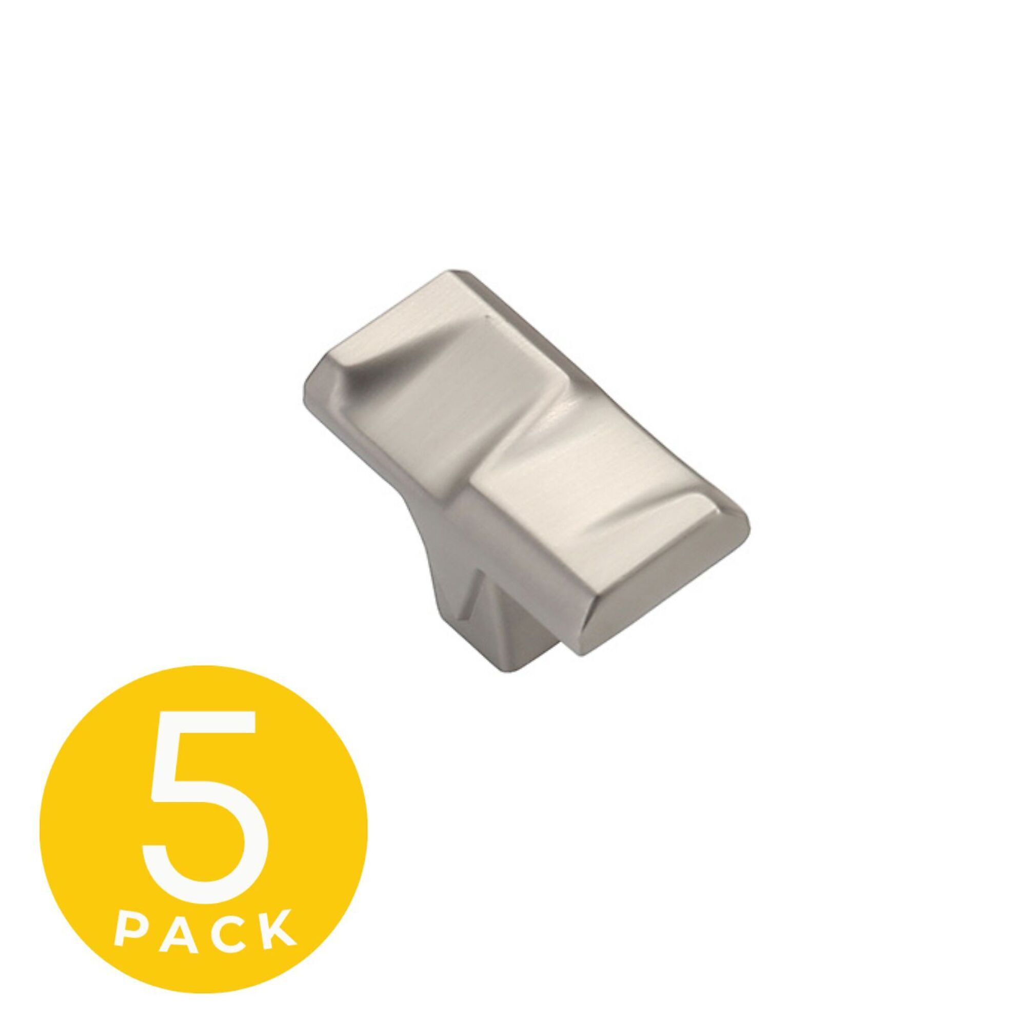 Sapphire, Geiger Series 1 in. Modern Satin Nickel Cabinet Knob (5 Pack), #SP-3771-K-SN-5